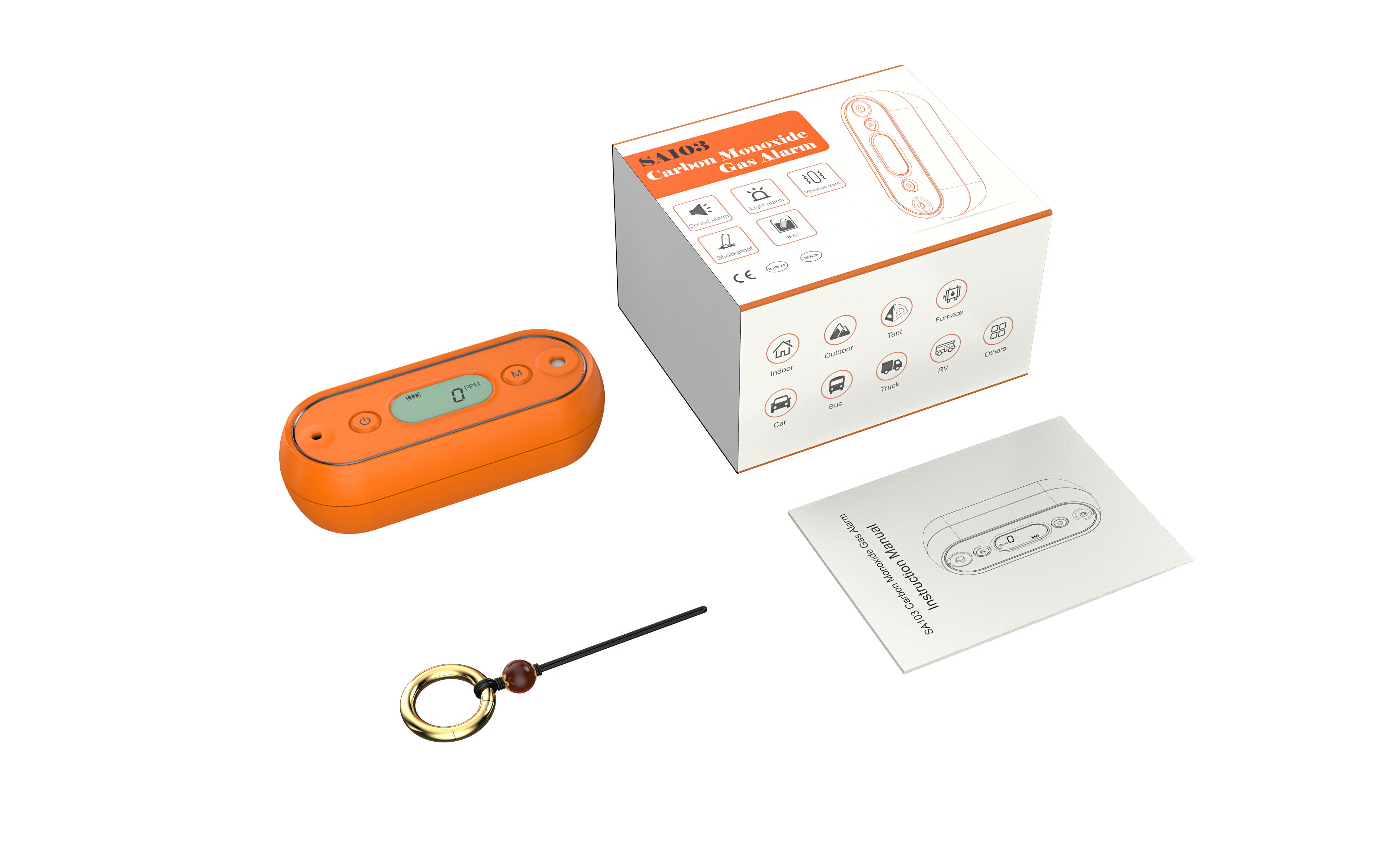 InAir™ Waterproof Carbon Monoxide Alarm