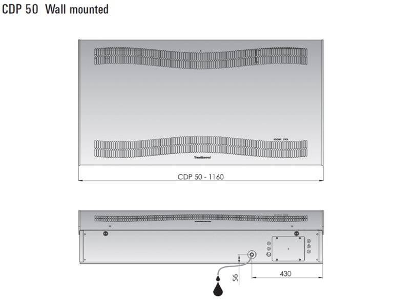 CDP IA50 Wall-Mounted Dehumidifier