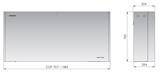 CDP IA70T Through-The-Wall Dehumidifier