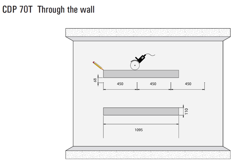 CDP IA70T Through-The-Wall Dehumidifier