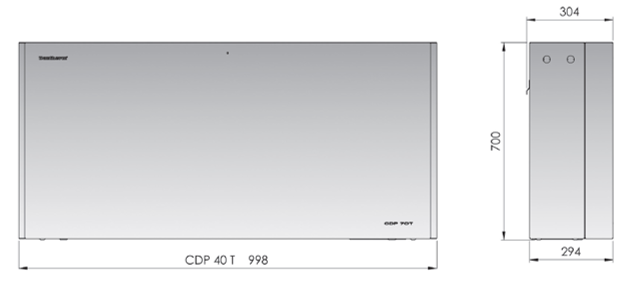 CDP IA40T Through-The-Wall Dehumidifier