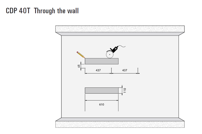 CDP IA40T Through-The-Wall Dehumidifier